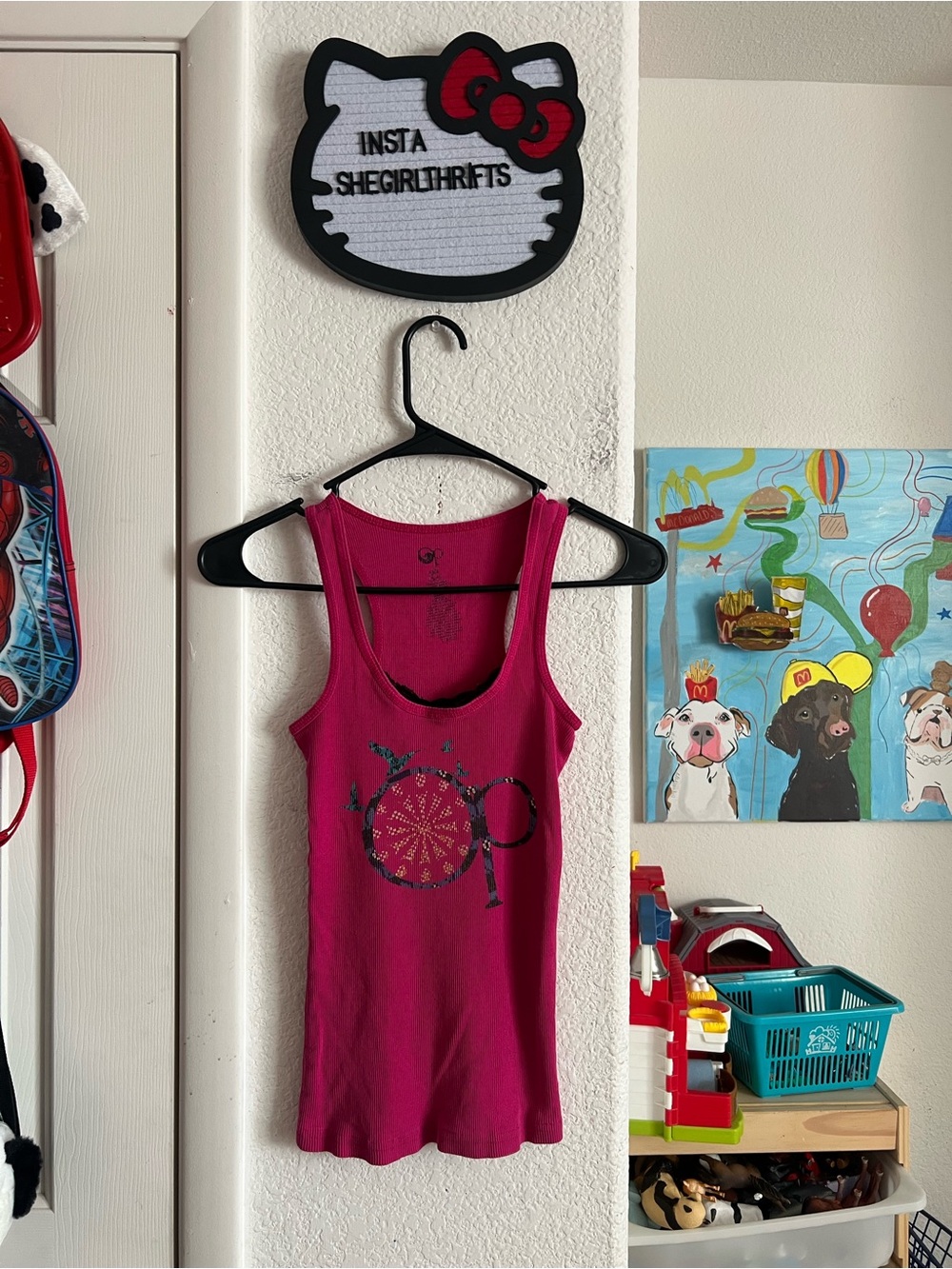 2010’s Op lace pink tank top